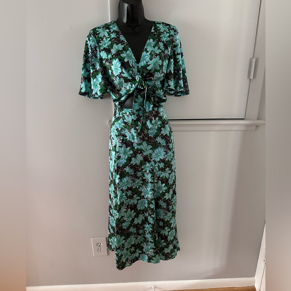 Zara two piece top and satin skirt sz s/m